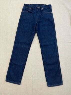 Wrangler 13MWZ Cowboy Cut Jeans 30x34 Dark Wash Western Denim USA